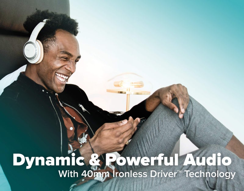 Cleer Audio Enduro 100 Bluetooth Wireless Over The Ear Headphone - Up to 100 Hours Battery Life, Built-in Mic, Hi-Res Sound, Comfortable Fit and Fordable Design, for iPhone & Android (Sand) - Image 3